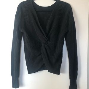 Twist front or back sweater